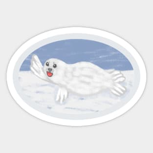 Cute baby seal Sticker